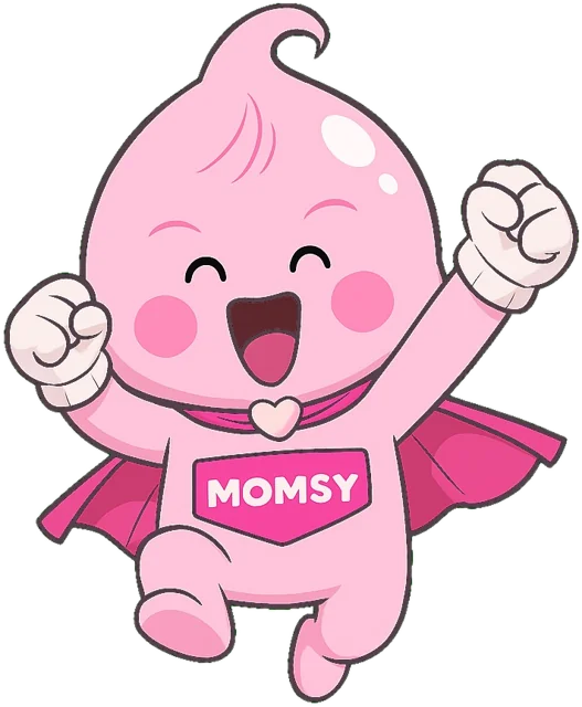 Maskot Momsy bersorak