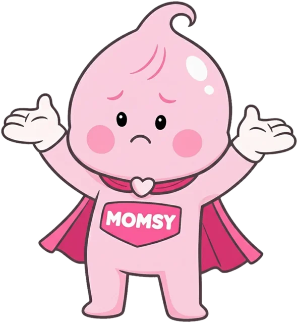 Maskot Momsy kebingungan